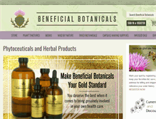 Tablet Screenshot of beneficialbotanicals.com